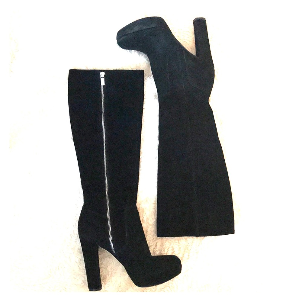 Black Suede Michael Kors Boots
